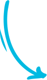 A blue arrow with a black background.