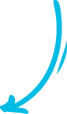 A blue arrow with a black background.